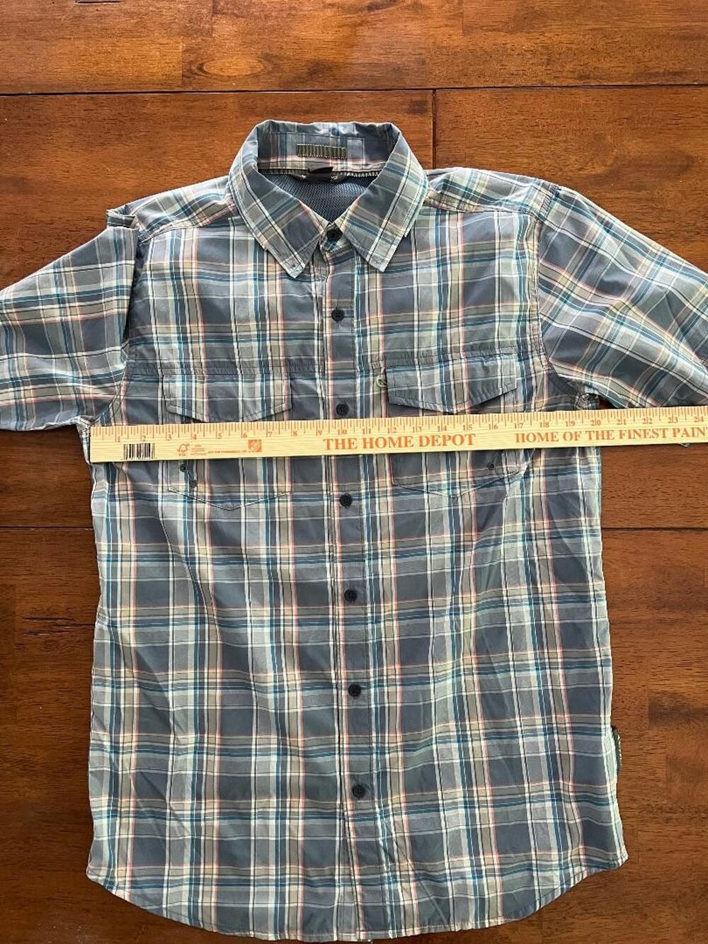 Mens ExOfficio Short Sleeve Button Up Shirt, Size M